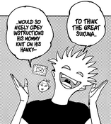 Gojo notices Sukuna listens to Kenjaku