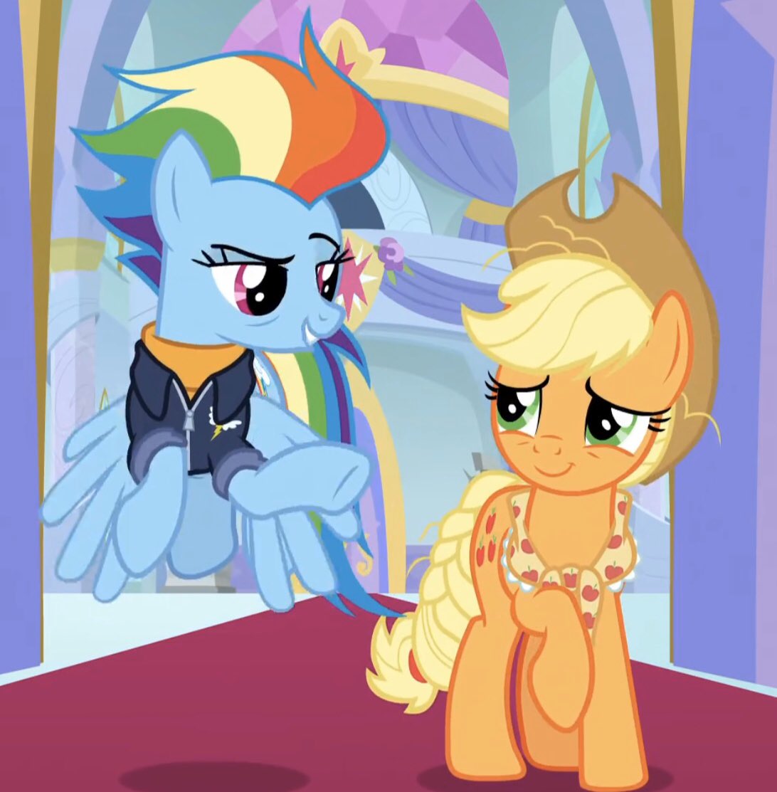 my little pony friendship is magic applejack and rainbow dash