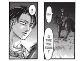 Erwin and Levi immediately recognizing each other in the dark
