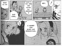Sakura breaks off the friendship and declares that Ino is her rival.