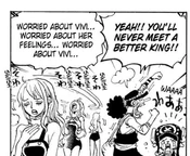 Nami worried about Vivi