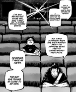 Kenjaku talks about discussing his ideals with Yuki