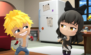 Blake accepting Sun's invite to the date in RWBY Chibi