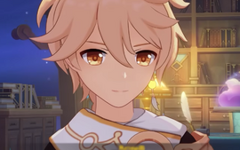Aether's reaction to Wanderer's sincere words