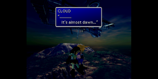 Final Fantasy VII (USA) (Disc 2) CloTi PSX Scene