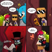 Demencia calling Black Hat in a flirting way