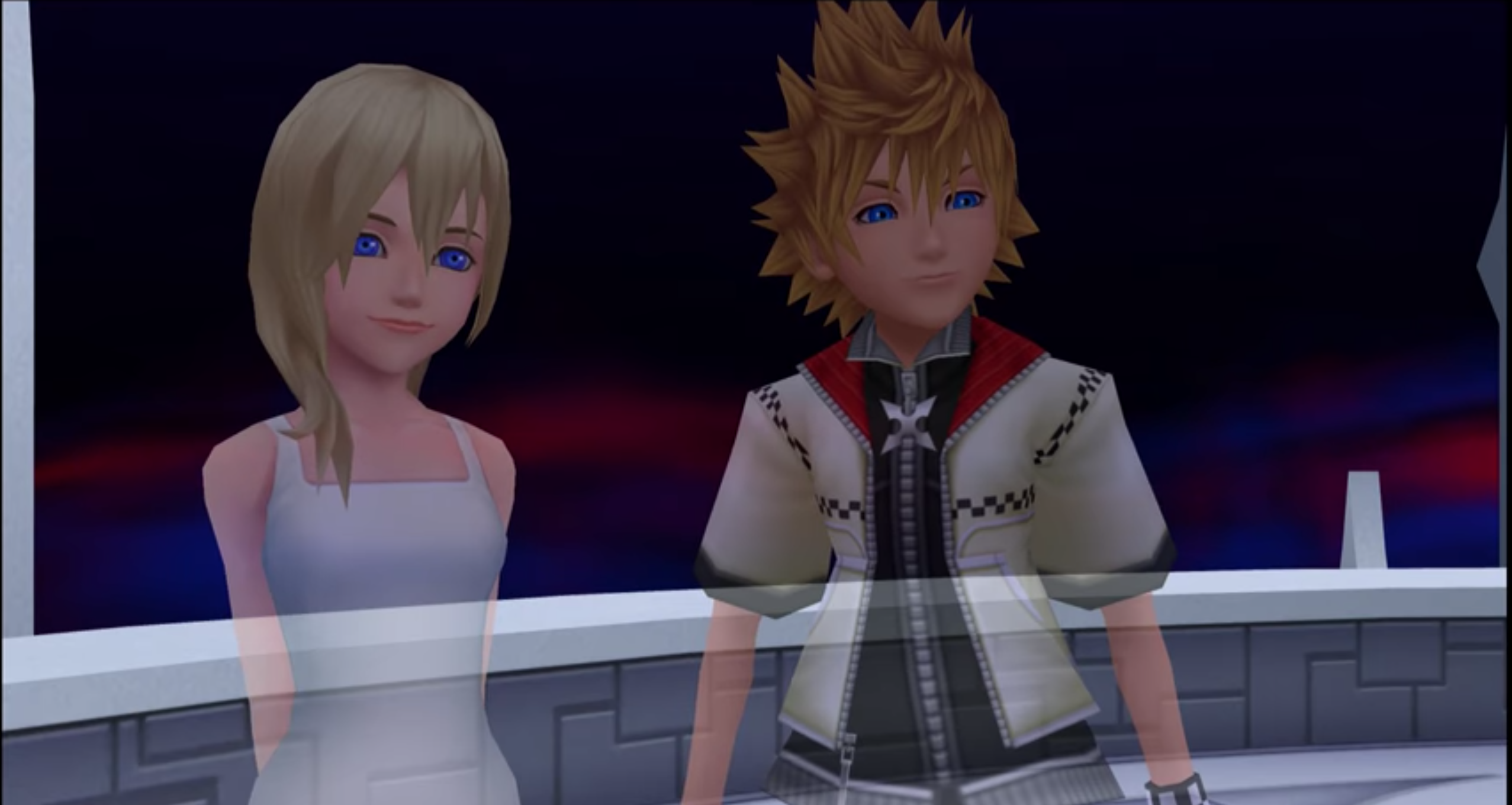 kingdom hearts roxas and namine and kairi and sora