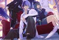 Vivid BAD SQUAD 5th single jacket illust by 先崎真琴