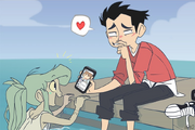 Ricky shows Tidy a photo of Spencer