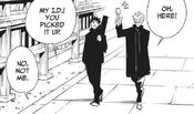 Gojo gives Yuta his student ID back