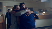 Veronica, Betty and Jughead hug Archie