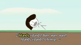 Dora sings the song she wrote about the taste of the islands