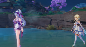 Lumine finds Mizuki