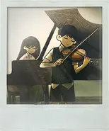 Sunny and Mari practicing together