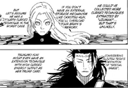 Kenjaku and Yuki prepare to fight each other