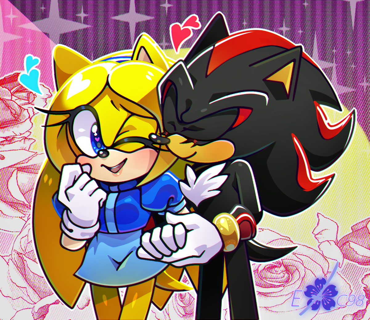 shadow the hedgehog and maria sonic x