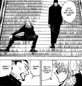 Yaga questions why Gojo didn't chase after Geto.