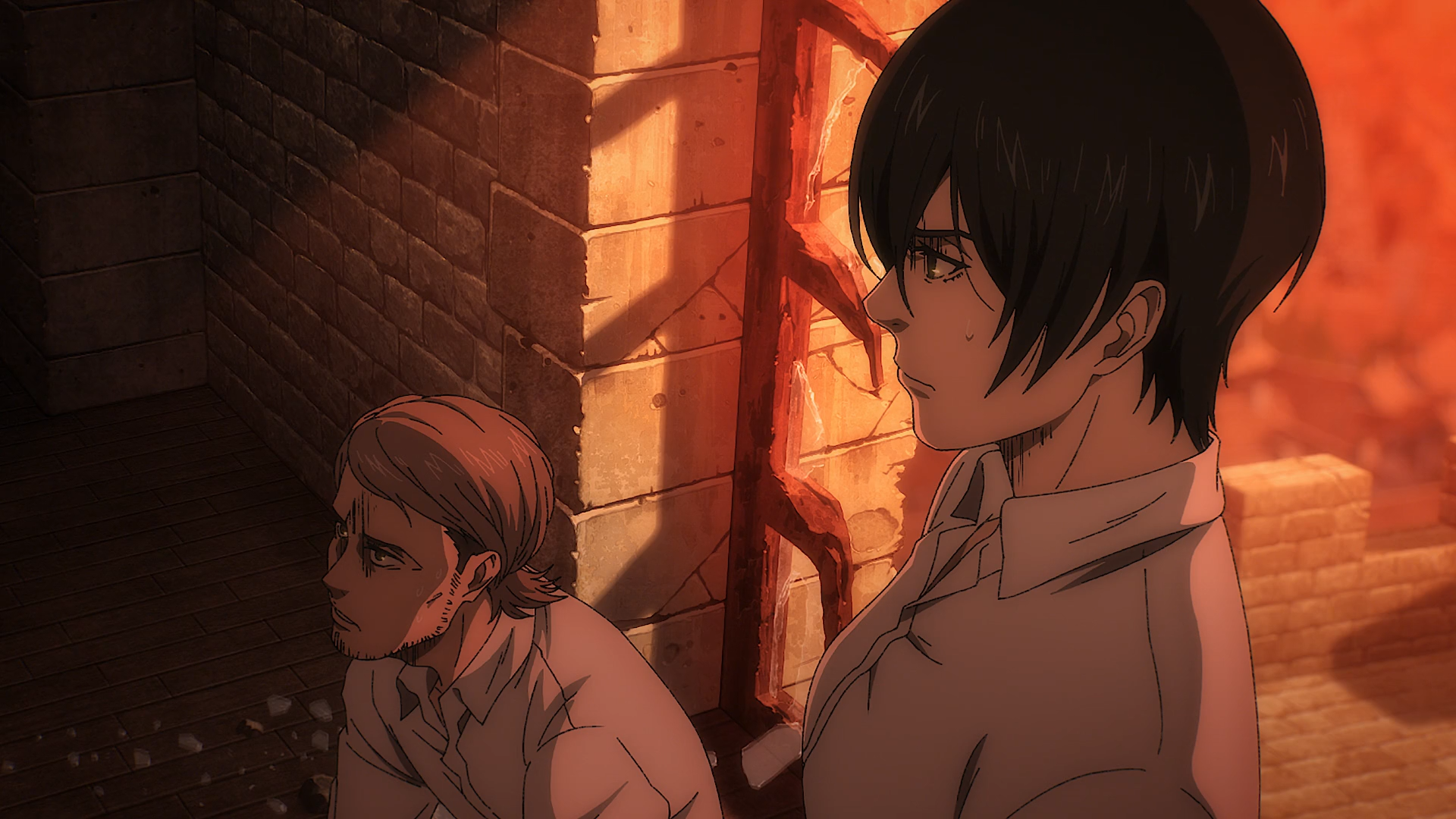 attack on titan jean and mikasa