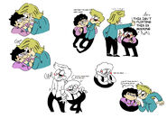 A doodle fanart made by pillsburries from Tumblr. Colored and posted by thedoodlecorner, also from Tumblr.