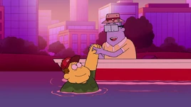 Doug pulling Bill out