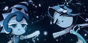 A screenshot of an official animation for the announcement of Sea Fairy and Moonlight's matching costumes. [2]
