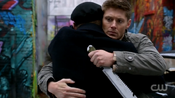 Dean and Benny hug goodbye.