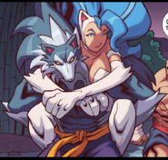 Felicia and Jon in Street Fighter vs. Darkstalkers #2
