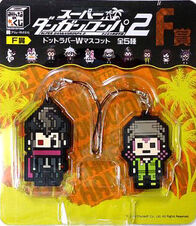 FuRyu Minna no Kuji Dot Rubber Mascots Gundham Tanaka and Kazuichi Soda