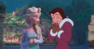 Belle and Elsa by mostlydisneyfemslash 4
