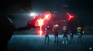 Doll stealing back the keybug away from V and Uzi