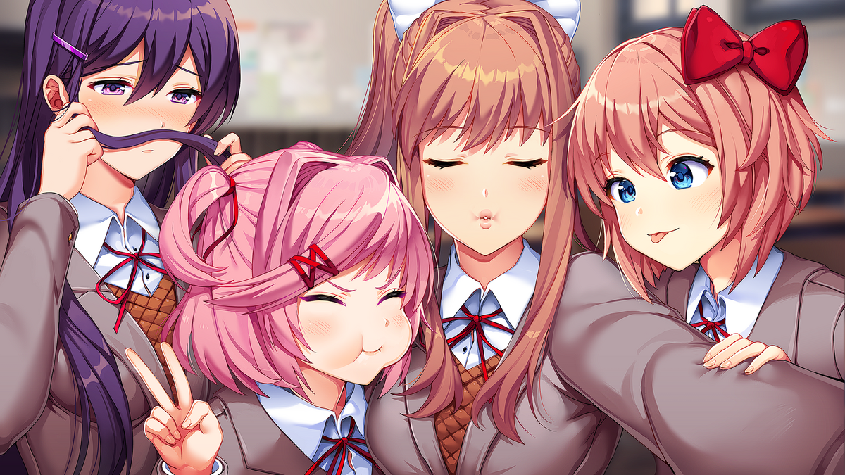 Doki Doki Literature Club Natsuki Sayori Yuri Monika Iphone -  Finland