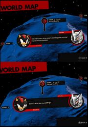 Shadow se sorprende de que Infinite mencione a Sonic