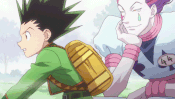 Hisoka and Gon first meeting - Hunter Exam arc.
