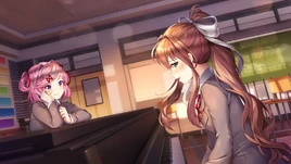 Monika Playing Piano for Natsuki