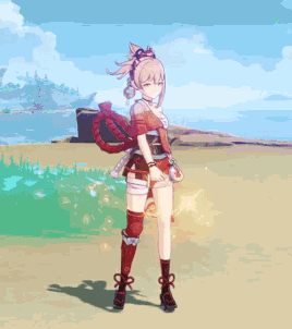 Yoimiya Idle Animation