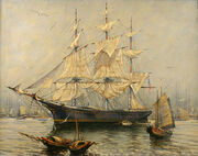 Ori 333-34264-963020-Captain-Arthur-Small-painting-Clipper-ship-Stag-Hound-picture1