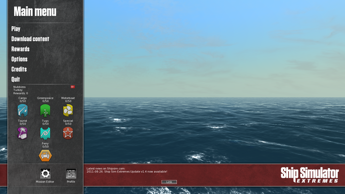 sinking ship simulator demo