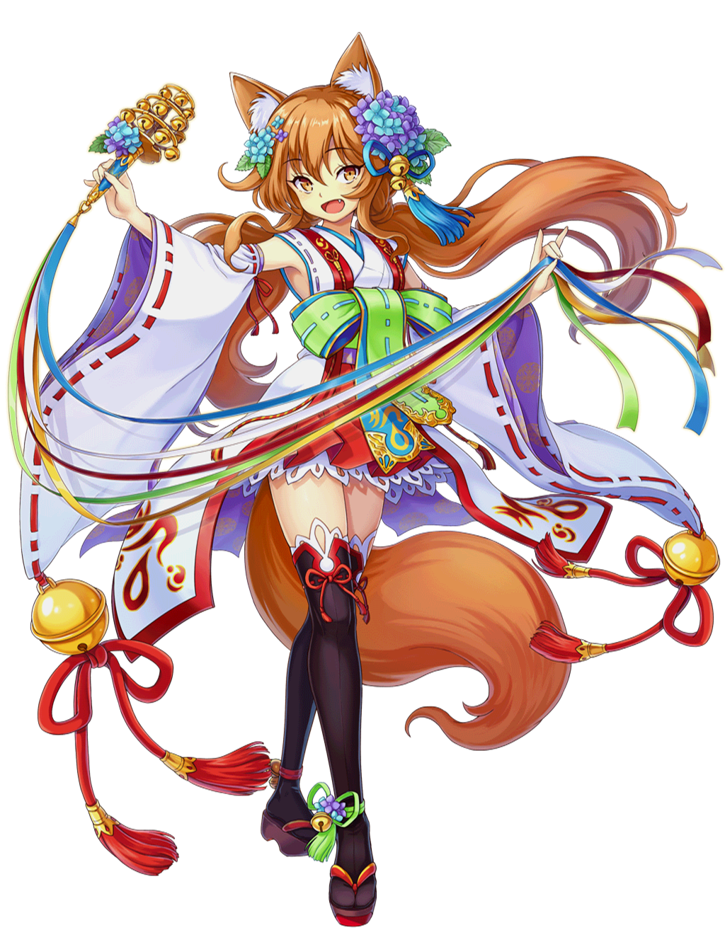 載歌載舞的狐狸巫女狐鈴 白貓project Wiki Fandom