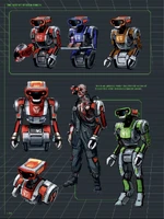 Unused/Early Serv-Bot and Cyborg Drone Variants