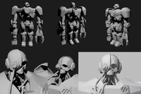 Cyborg Warrior Model