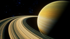 Citadel station orbiting Saturn