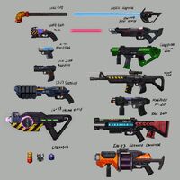 Weapons Concept Art