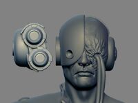 Cyborg Drone Head