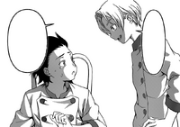 Takumi comforts Isami