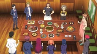 Jōichirō presents a feast to Polar Star (anime)