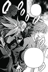 Satoshi and other members of the Elite Ten watching Sōma's Shokugeki battles