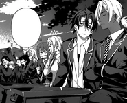 92nd Generation Nine Students.png (305 KB) Ryō sits with the other students during the Autumn Leaf Viewing. (Chapter 118)