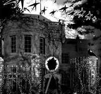 Sōma y su primera vista de los Dormitorios Estrella Polar (manga).