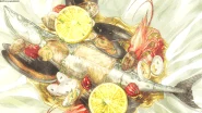 Autumn Pacific Saury Cartoccio with bite