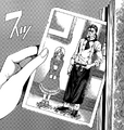 Erina retrieves the photo of her younger self with Jōichirō Yukihira. (Chapter 34)